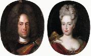 Jan Frans van Douven Johann Wilhelm von Neuburg with his wife Anna Maria Luisa de' Medici oil painting artist